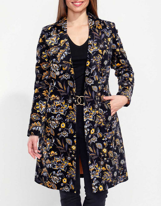 Manteau velours mi-long PEMO