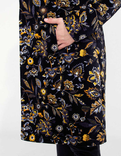 Manteau velours mi-long PEMO
