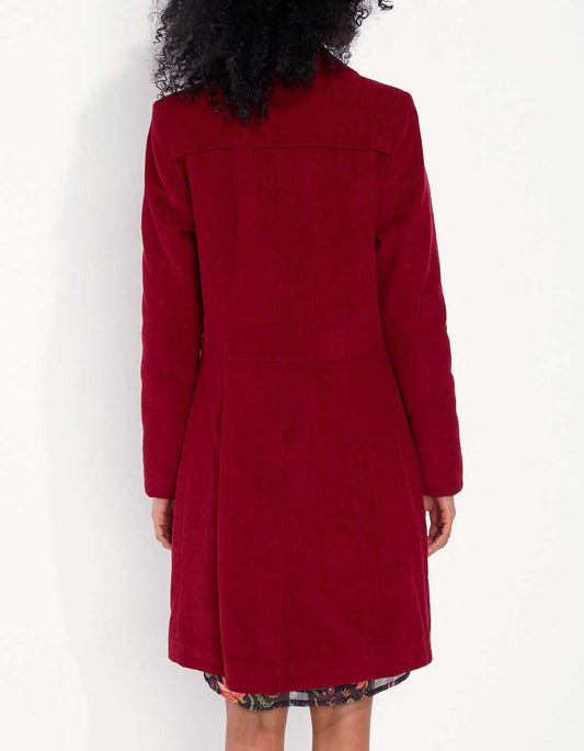 Manteau velours mi-long PEMO