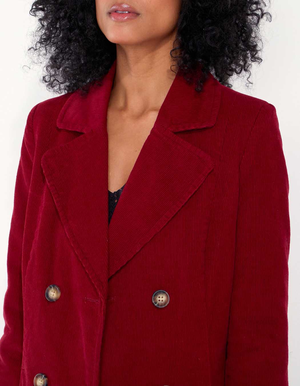 Manteau velours mi-long PEMO