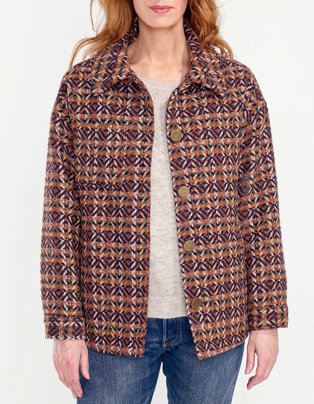 Manteau court lainage RAJA