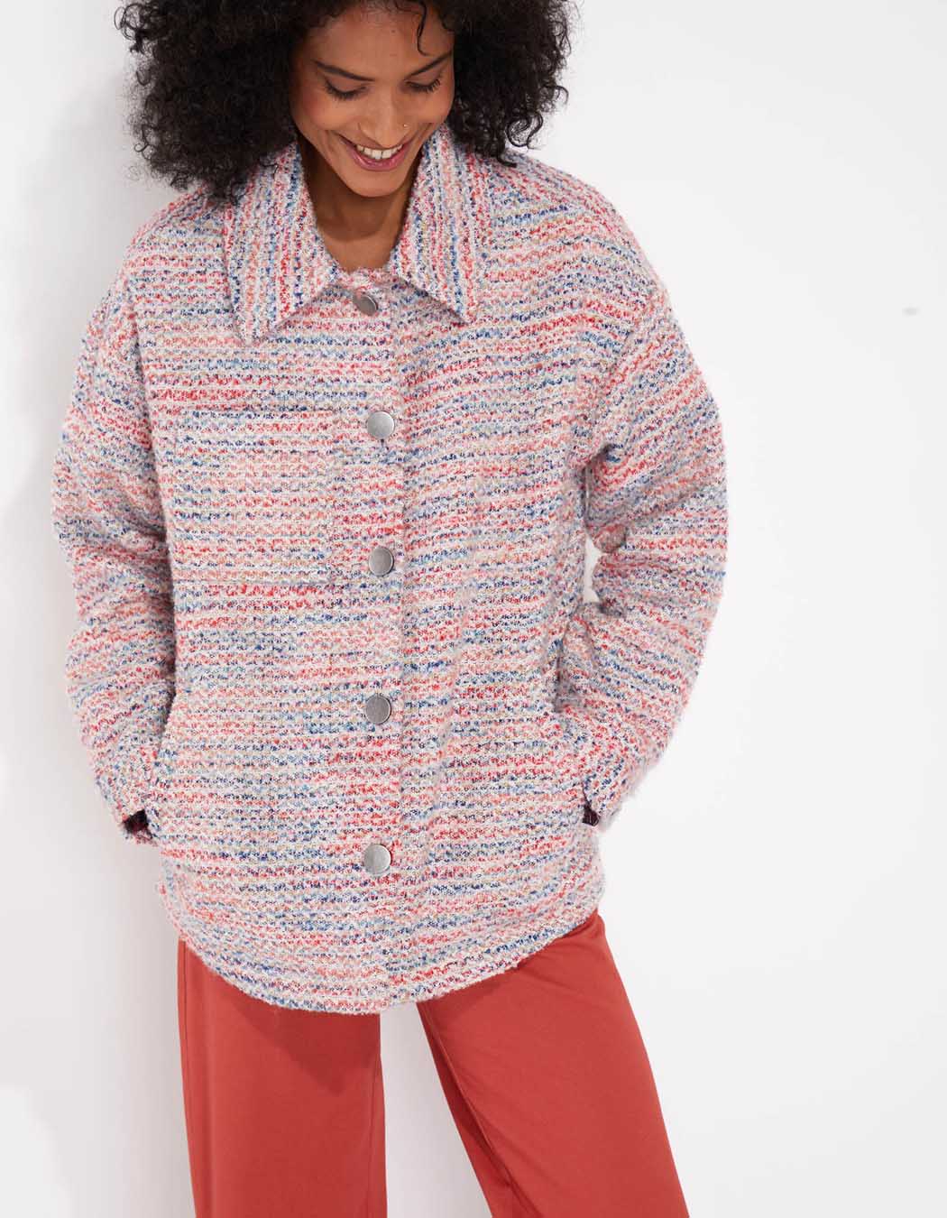 Manteau court lainage RAJA