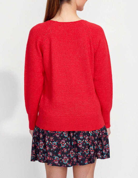 Pull col V en maille NANDI