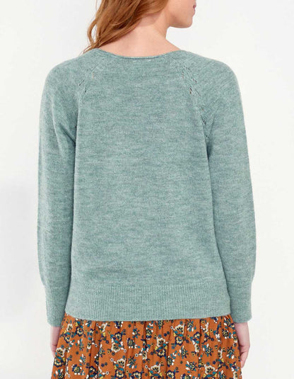 Pull col V en maille NANDI