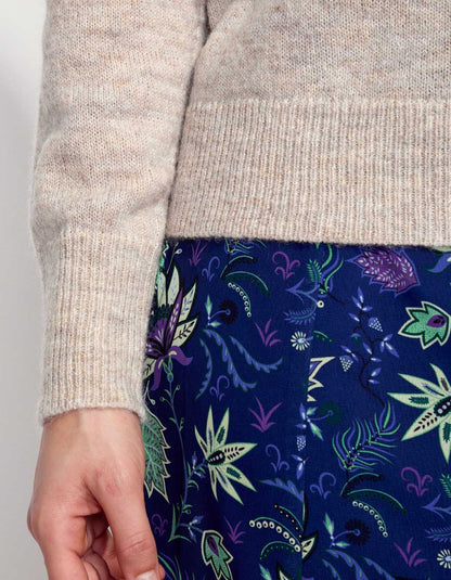 Pull col V en maille NANDI