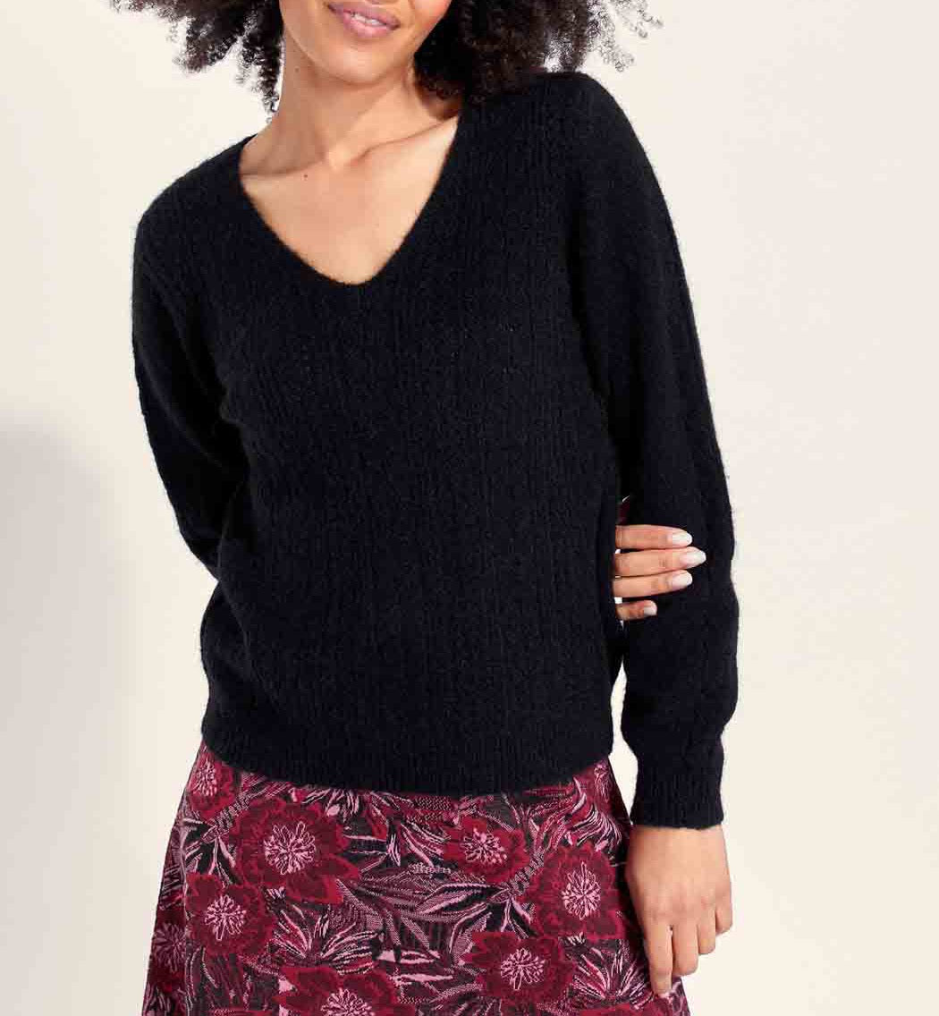 Pull maille fantaisie douillet SANIA