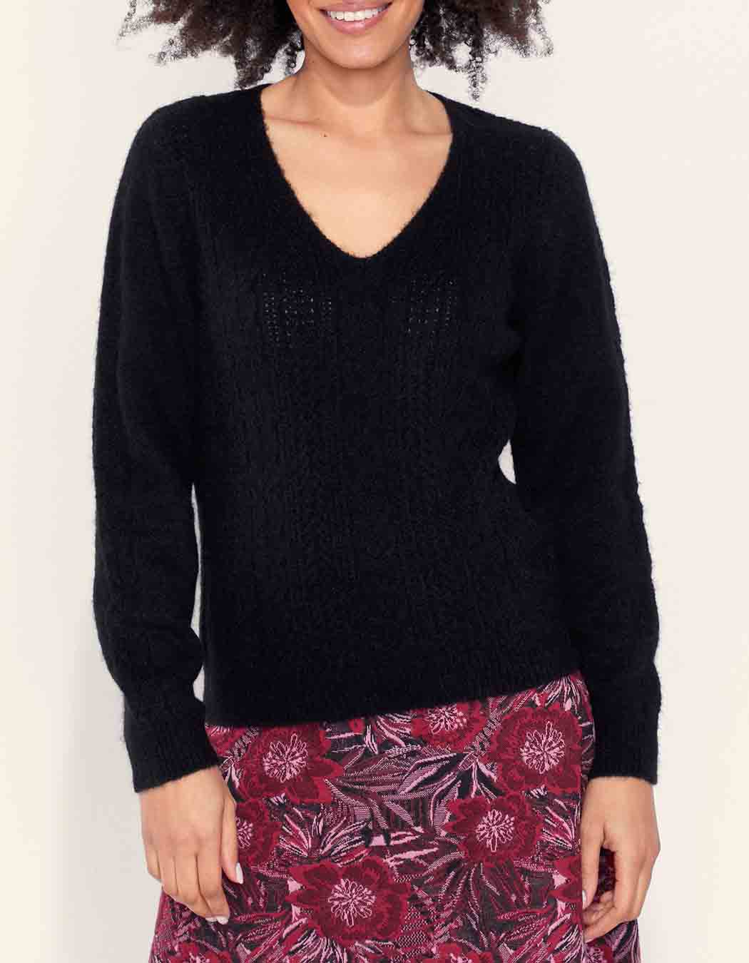 Pull maille fantaisie douillet SANIA