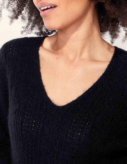 Pull maille fantaisie douillet SANIA