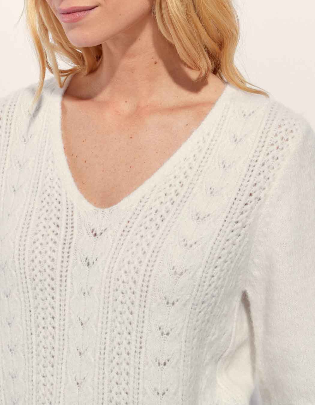 Pull maille fantaisie douillet SANIA