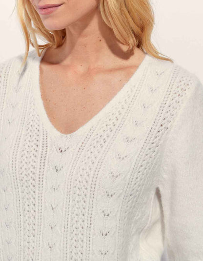 Pull maille fantaisie douillet SANIA