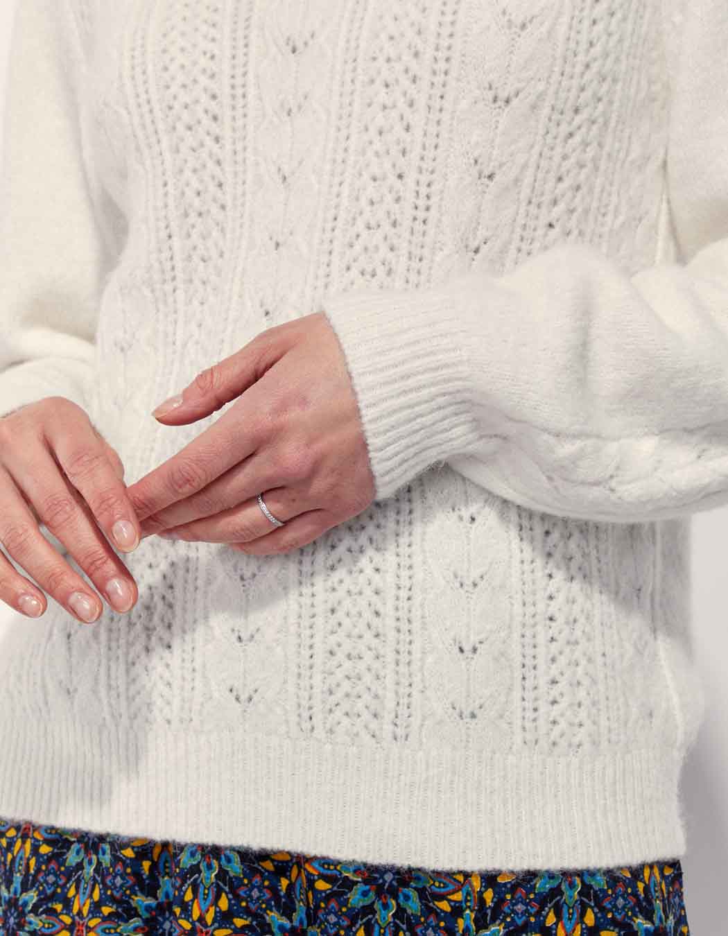 Pull maille fantaisie douillet SANIA