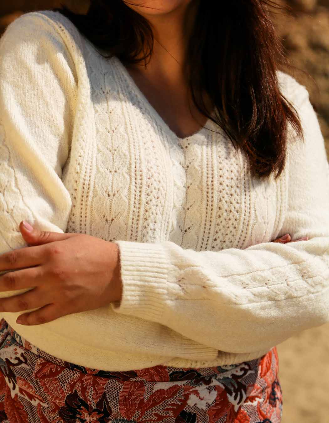 Pull maille fantaisie douillet SANIA