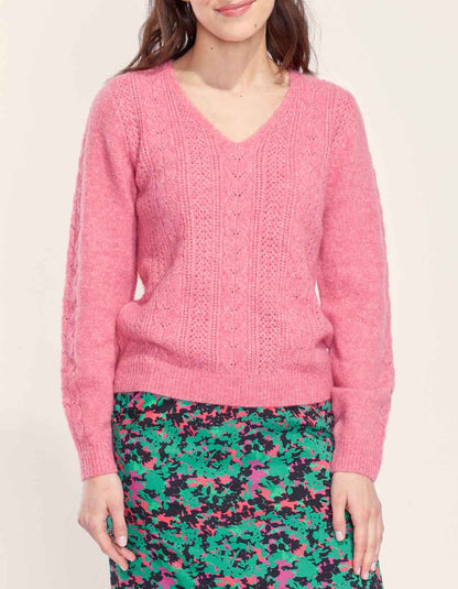 Pull maille fantaisie douillet SANIA