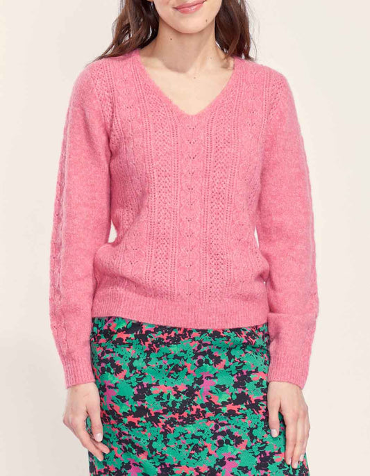 Pull maille fantaisie douillet SANIA