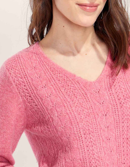 Pull maille fantaisie douillet SANIA
