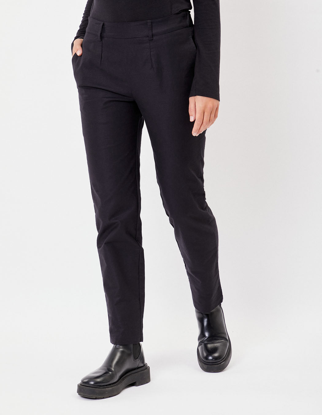 Pantalon toile de coton bio ANITA