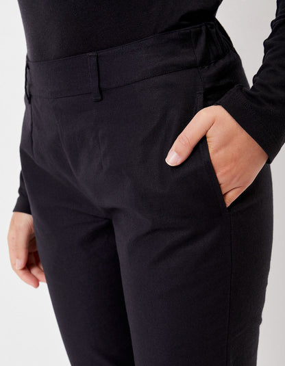 Pantalon toile de coton bio ANITA