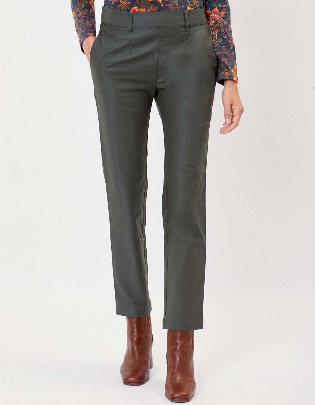 Pantalon toile de coton bio ANITA