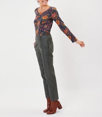 Pantalon toile de coton bio ANITA