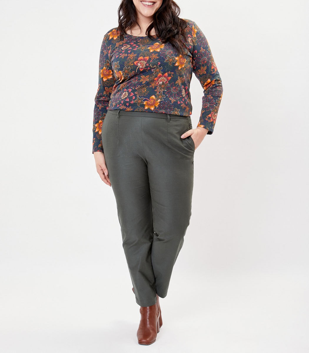 Pantalon toile de coton bio ANITA