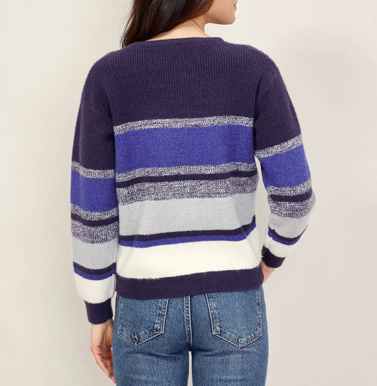 Pull grosse maille à rayures BIBAI