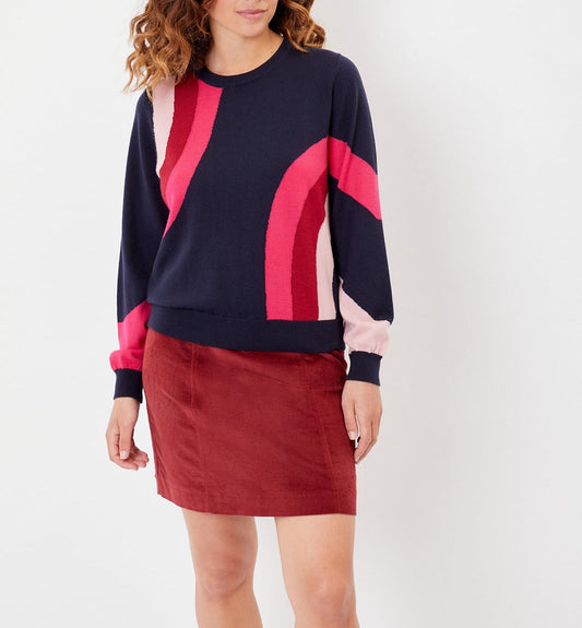 Pull laine mérinos motif CALI