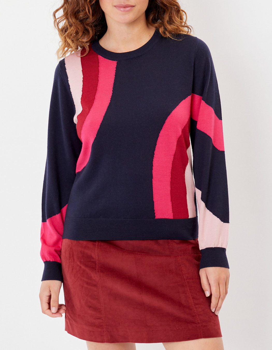 Pull laine mérinos motif CALI