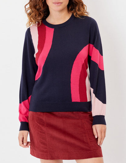 Pull laine mérinos motif CALI