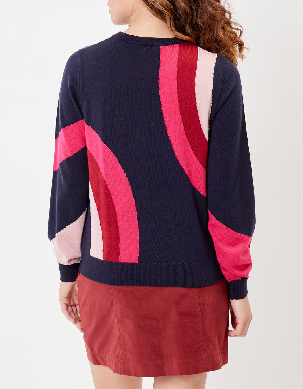 Pull laine mérinos motif CALI