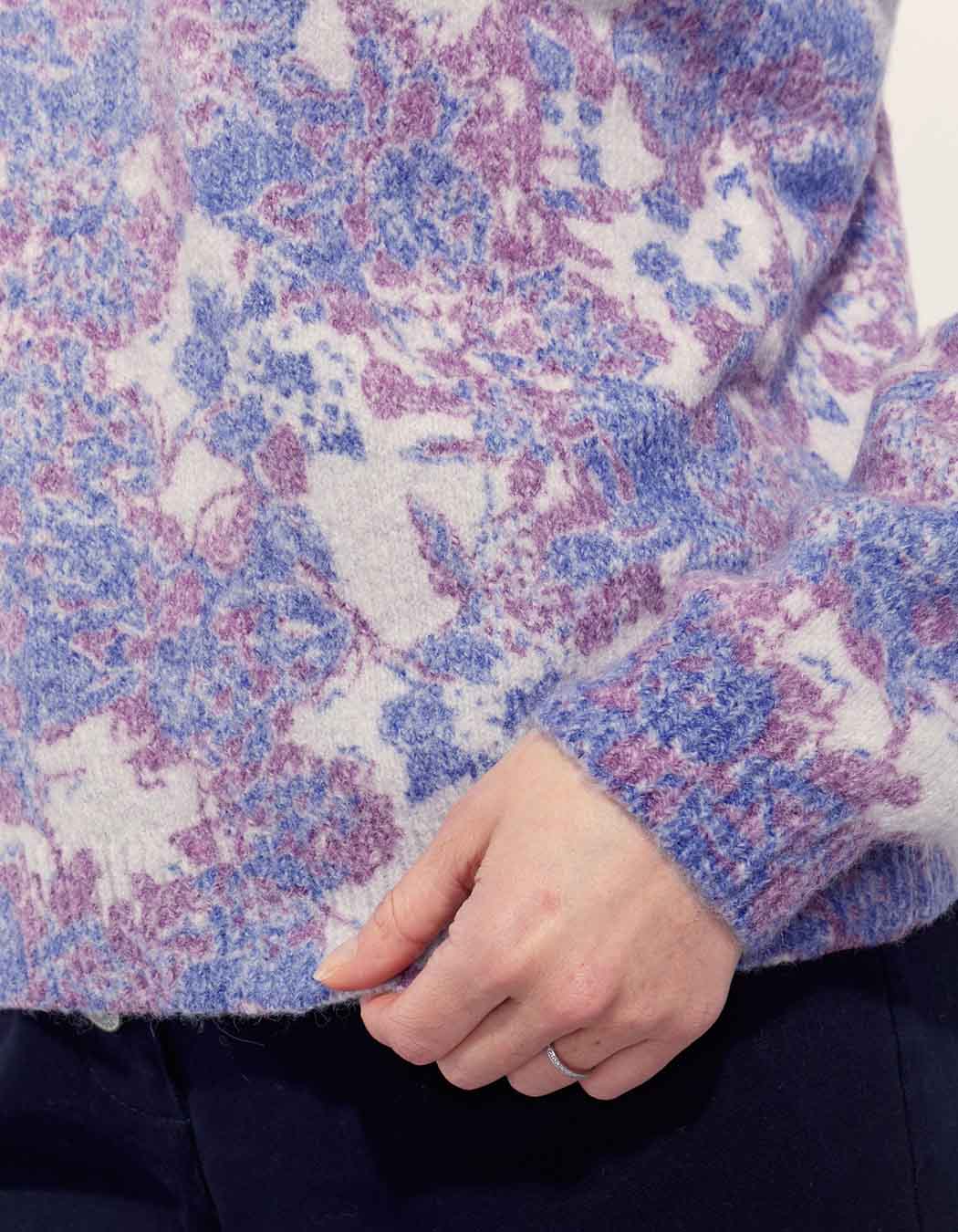Pull maille imprimé douillet TELMA