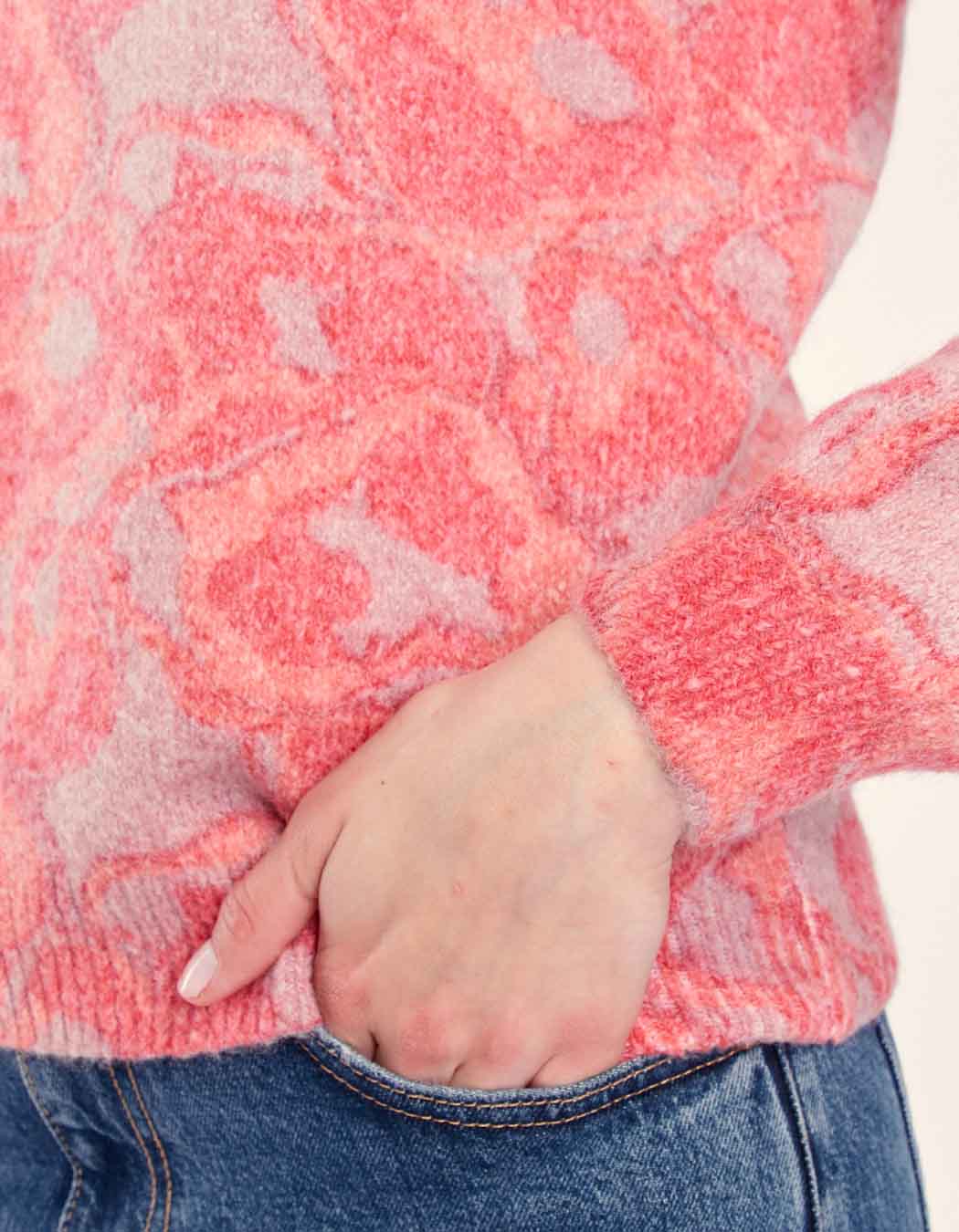 Pull maille imprimé douillet TELMA