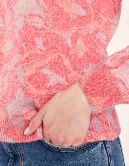 Pull maille imprimé douillet TELMA