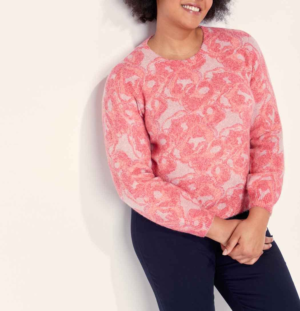 Pull maille imprimé douillet TELMA