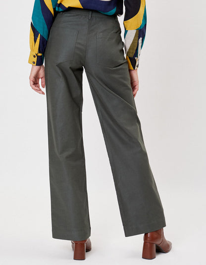 Pantalon large toile de coton bio ERNST