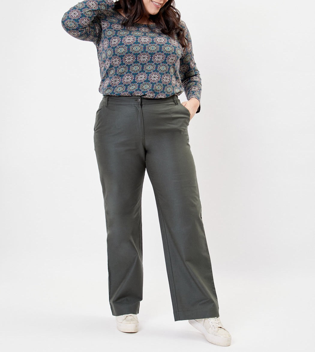 Pantalon large toile de coton bio ERNST