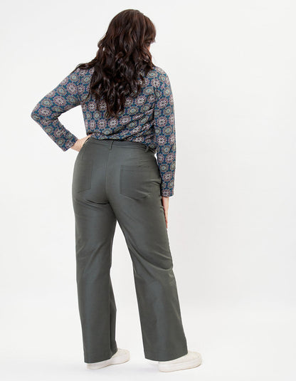 Pantalon large toile de coton bio ERNST