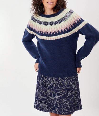 Pull jacquard coupe droite FROST