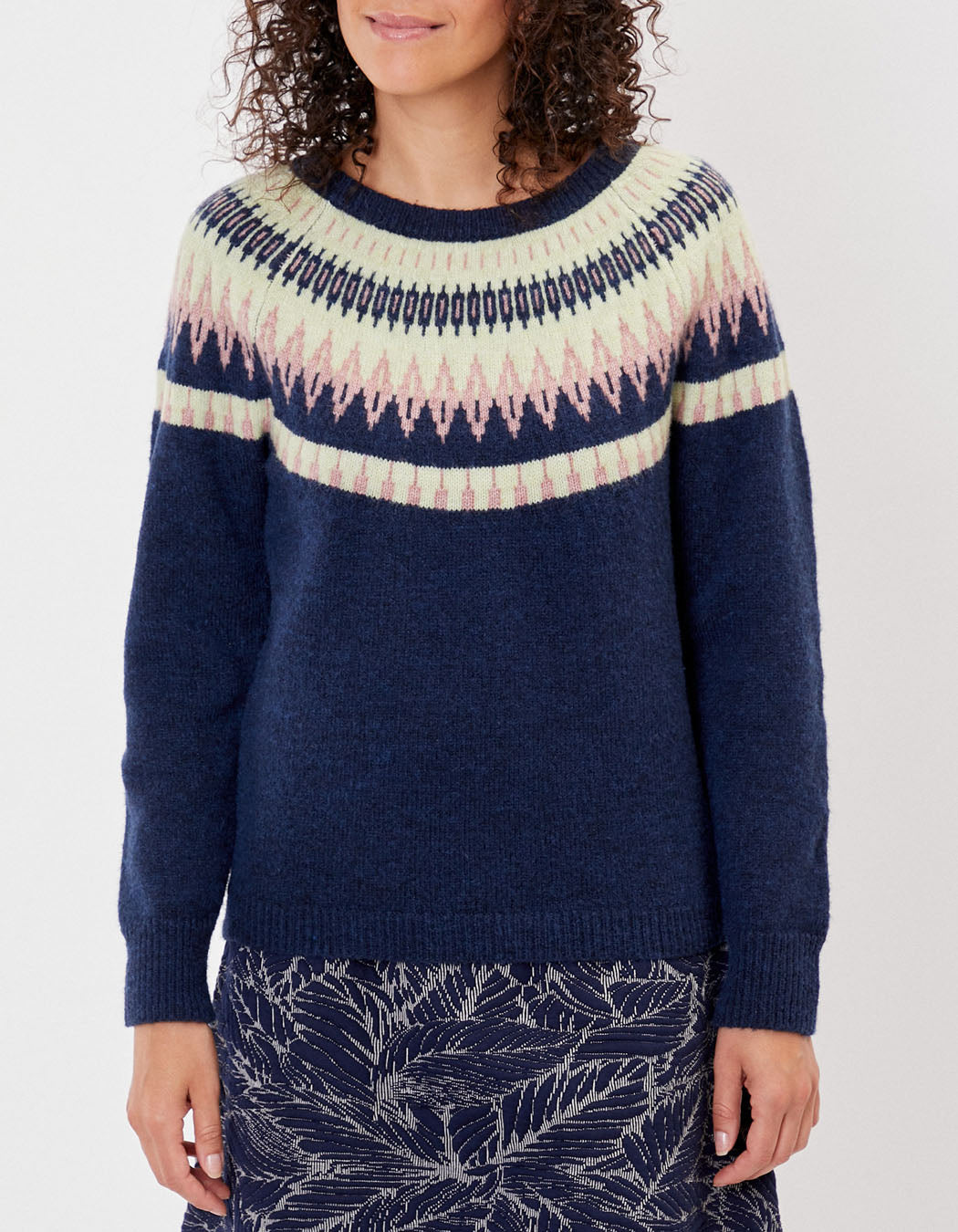 Pull jacquard coupe droite FROST