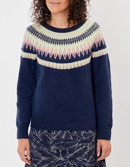 Pull jacquard coupe droite FROST