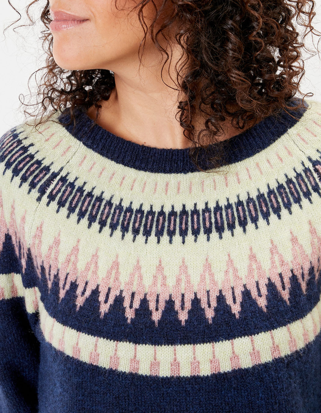 Pull jacquard coupe droite FROST