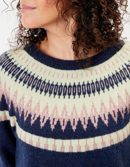 Pull jacquard coupe droite FROST
