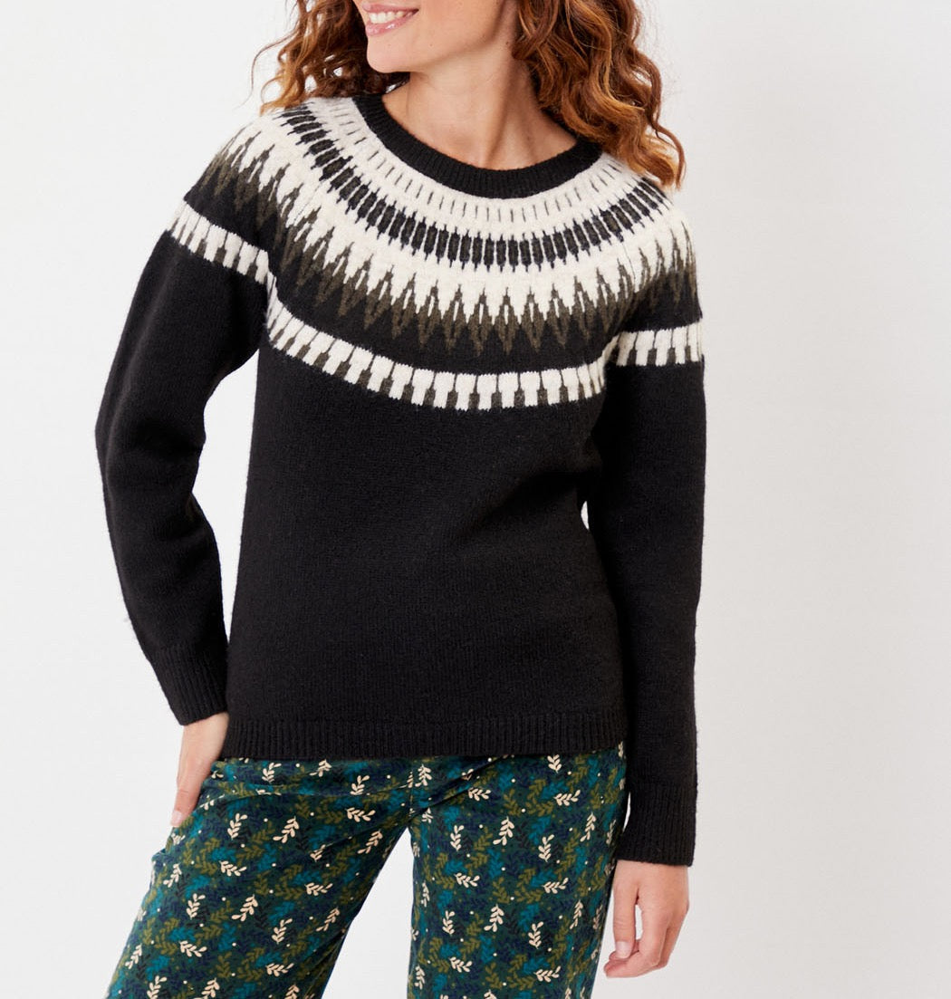 Pull jacquard coupe droite FROST