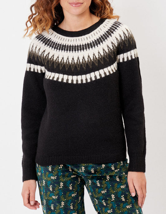 Pull jacquard coupe droite FROST