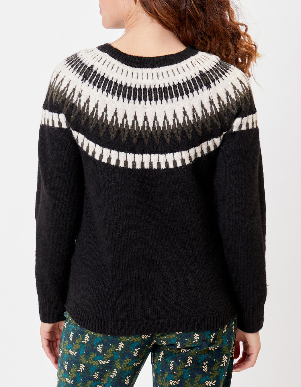Pull jacquard coupe droite FROST