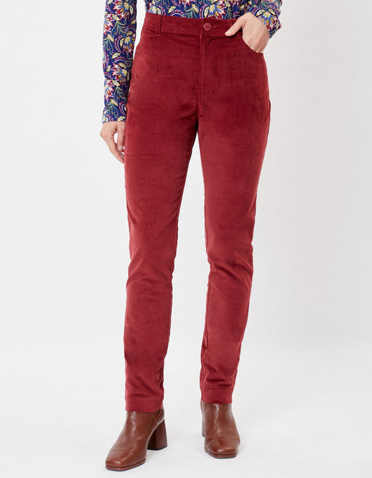 Pantalon droit velours stretch GILS