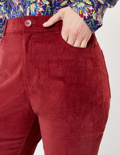 Pantalon droit velours stretch GILS
