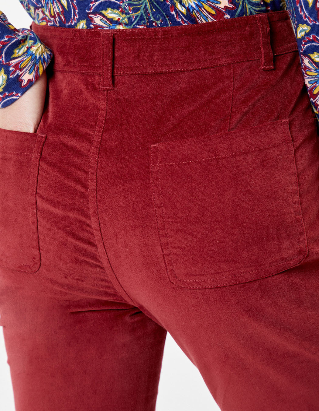 Pantalon droit velours stretch GILS