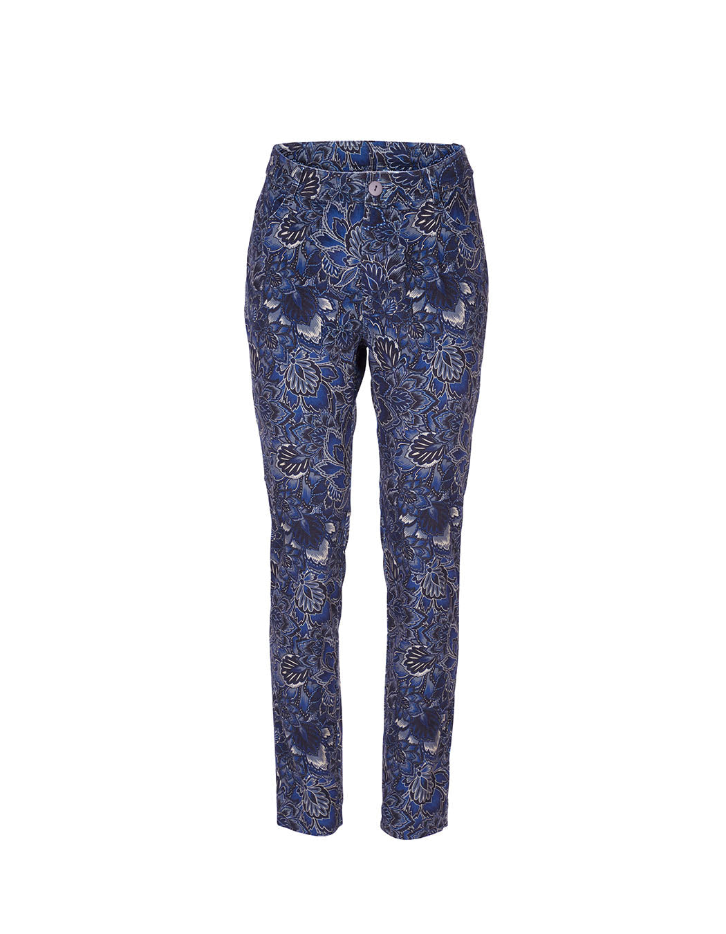 Pantalon droit velours imprimé stretch GILS