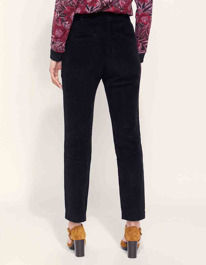 Pantalon velours côtelé uni cigarette MARITA