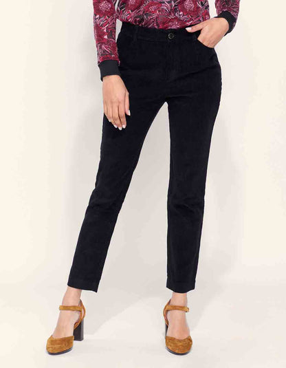 Pantalon velours côtelé uni cigarette MARITA